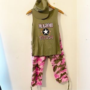 Living Fiction Military Fantasy costume child 12-14